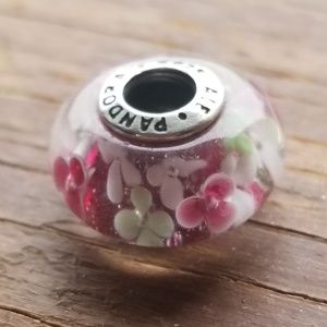 Floral Murano Pandora Charm